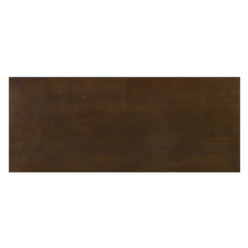 Mesa de comedor moderna de 95 pulgadas con base de caballete en U