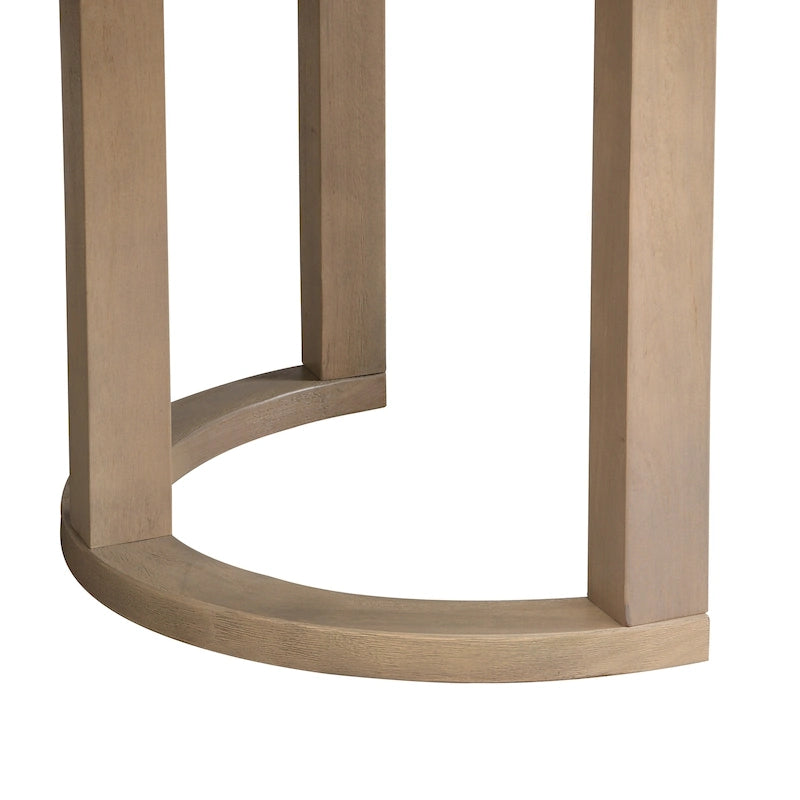 Mesa de comedor moderna de 95 pulgadas con base de caballete en U