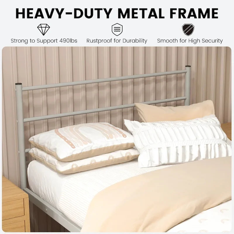 Twin Metal Bed Frame No Box Spring Needed