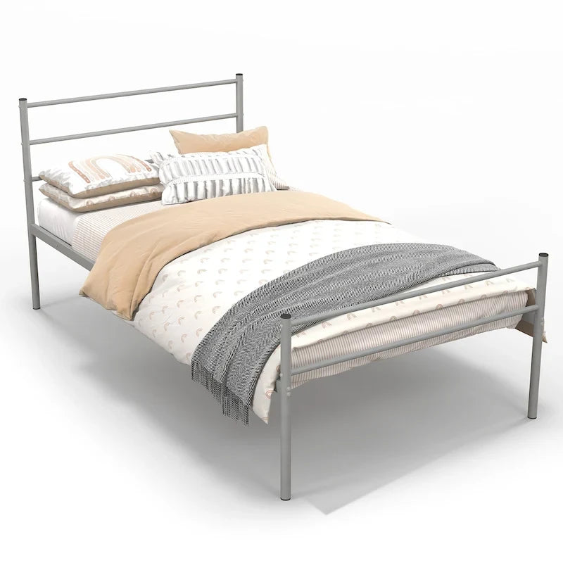Twin Metal Bed Frame No Box Spring Needed