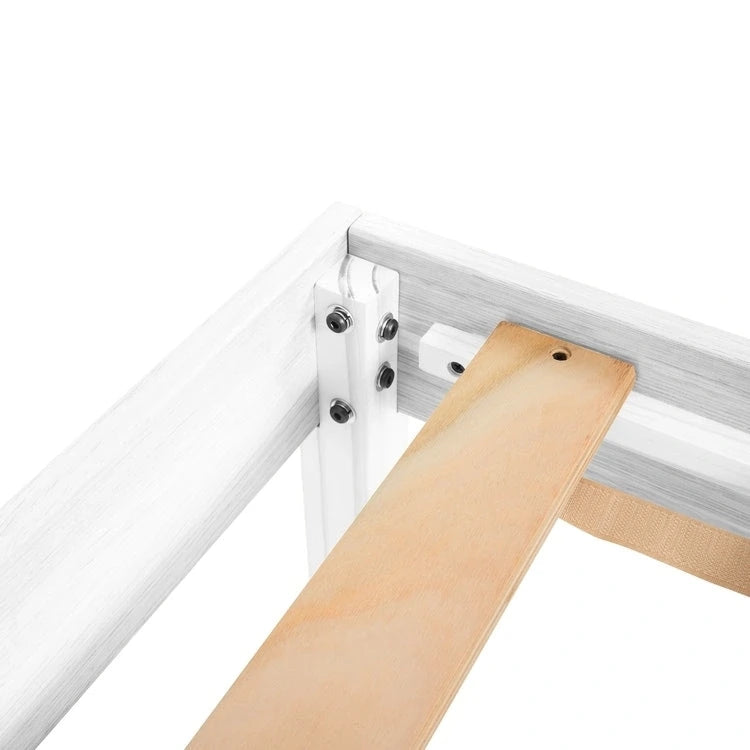 14 Inch Solid Pine Wood Platform Bed Frame No Squeak Bed Frame with Wooden Slats No Box Spring Needed