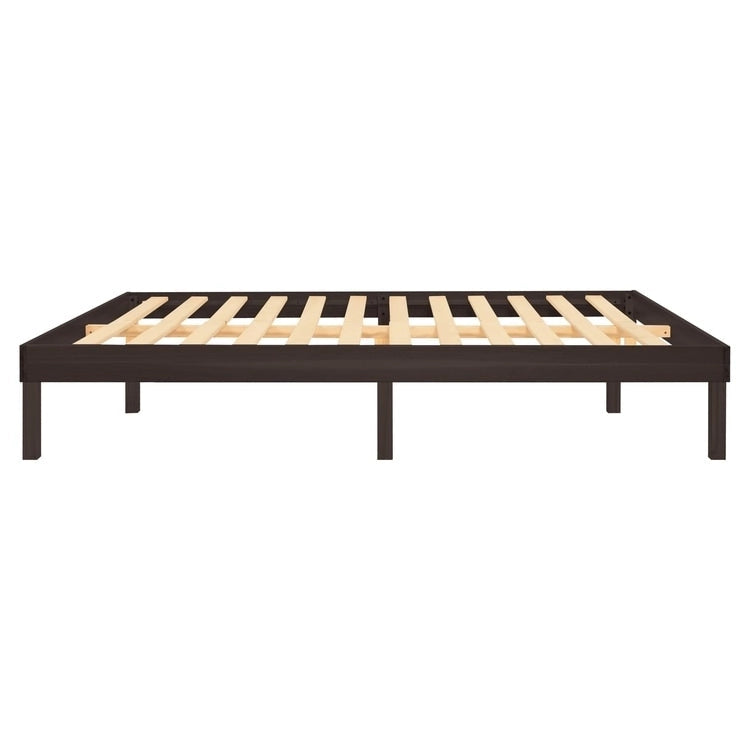 14 Inch Solid Pine Wood Platform Bed Frame No Squeak Bed Frame with Wooden Slats No Box Spring Needed