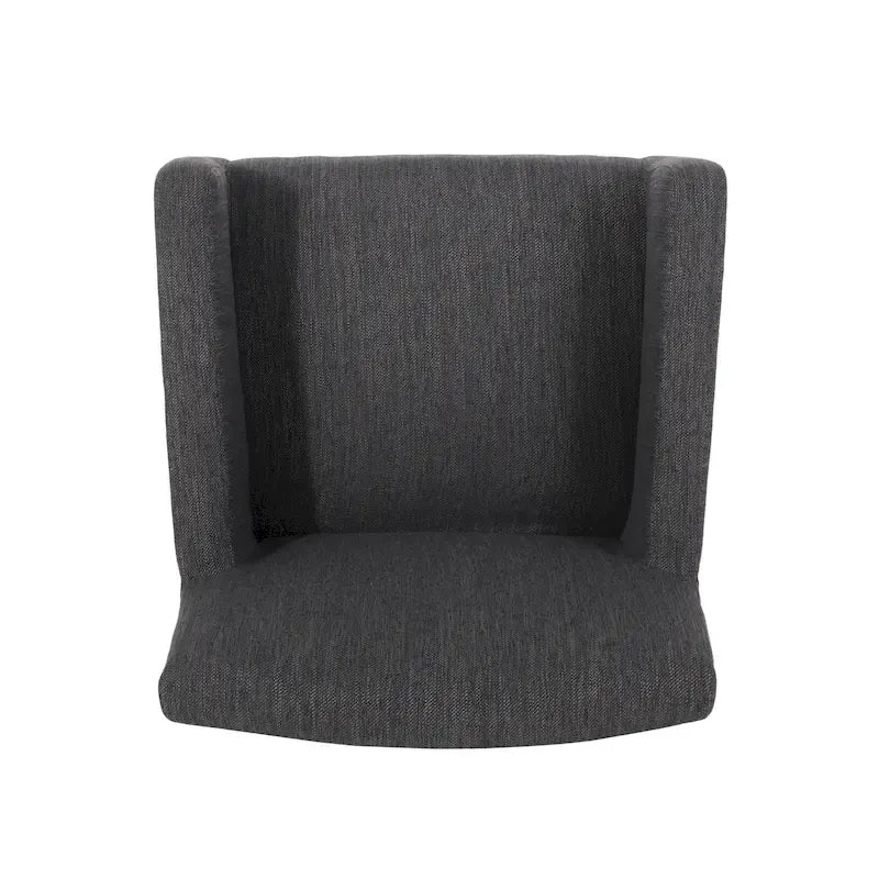 Barhocker aus Stoff und Gummibaumholz, 77,5 cm, 2er-Set