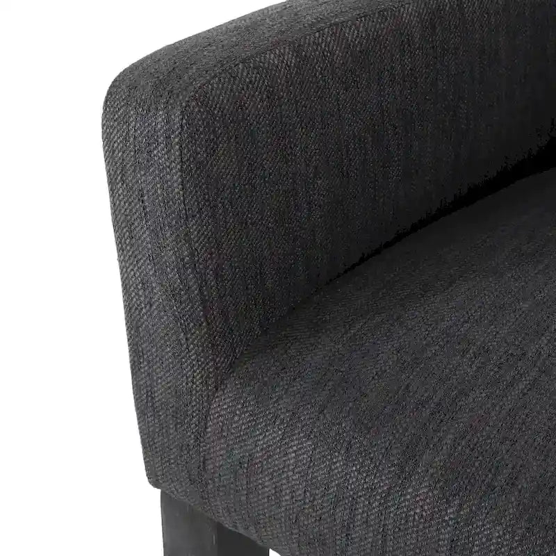Barhocker aus Stoff und Gummibaumholz, 77,5 cm, 2er-Set