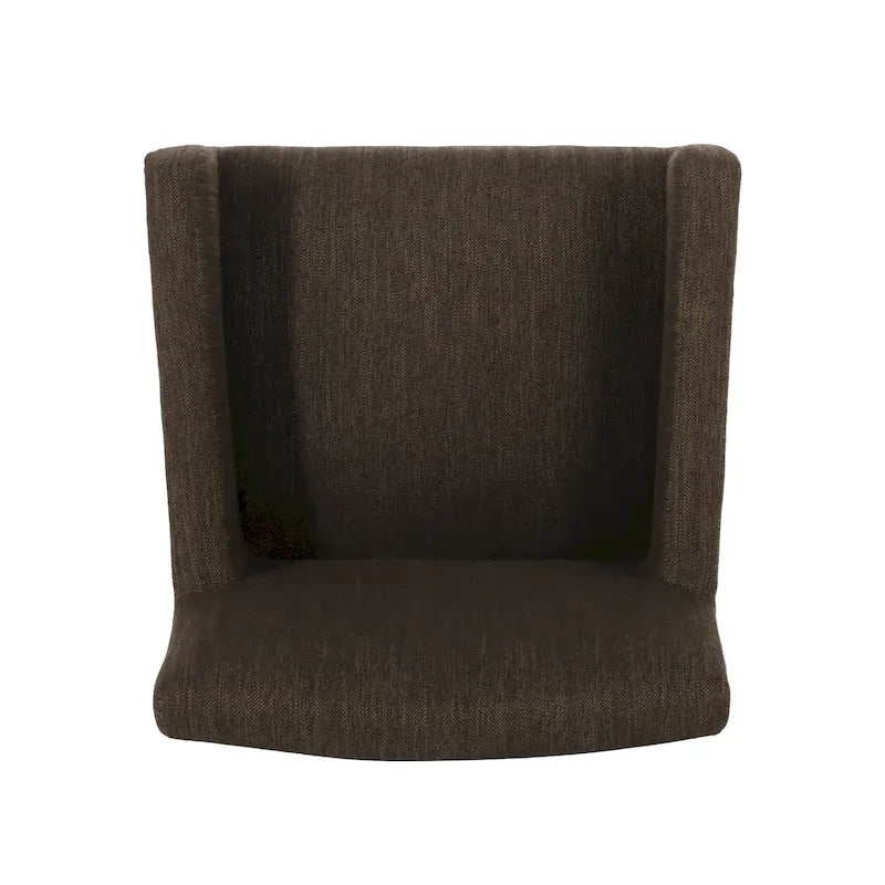 Barhocker aus Stoff und Gummibaumholz, 77,5 cm, 2er-Set