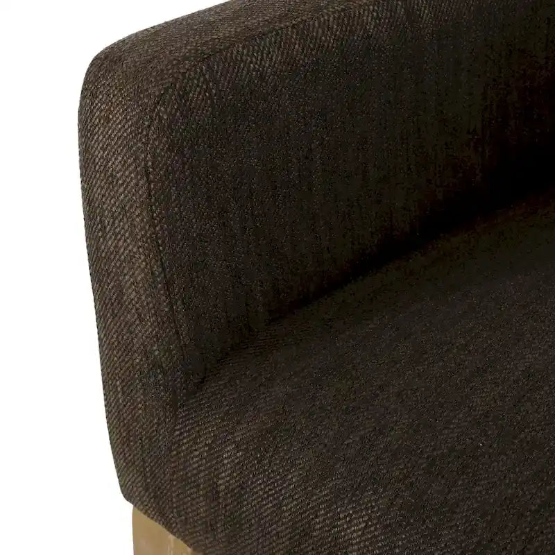 Barhocker aus Stoff und Gummibaumholz, 77,5 cm, 2er-Set