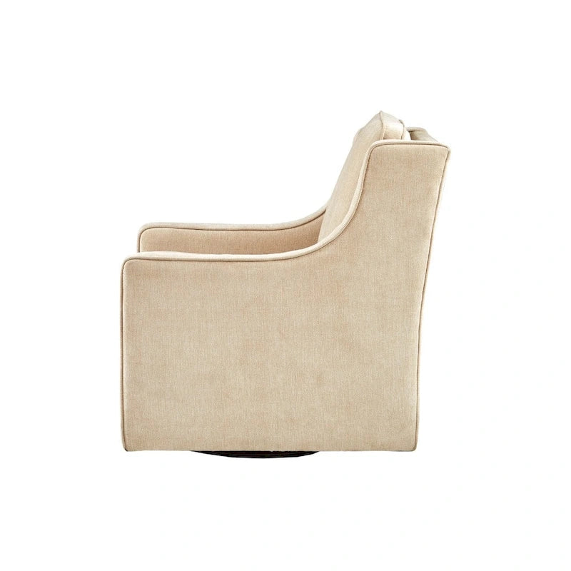Modern 360 Degree Swivel Accent Armchair with Padded Seat