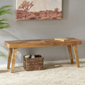 Banco artesanal de madera de mango para interiores