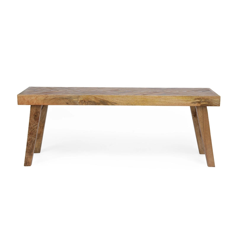Indoor Mango Wood Handcrafted Bench