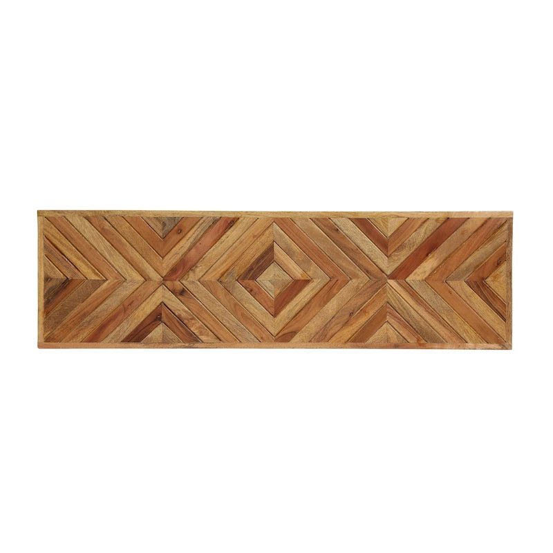 Banco artesanal de madera de mango para interiores