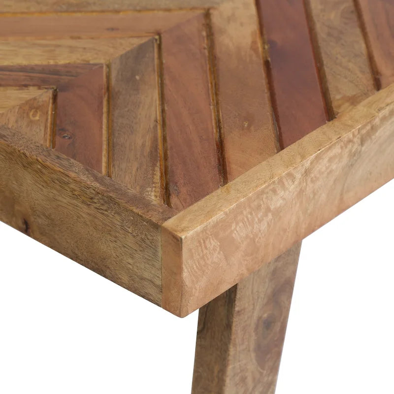 Banco artesanal de madera de mango para interiores