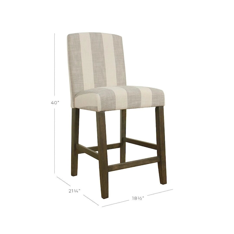 Curved Back 24-inch Counter Stool