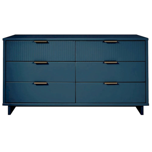 55-inch Modern Double Wide 6-Drawer Dresser