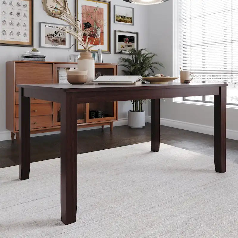Mesa de comedor de madera maciza Simply Elegant para 6 personas