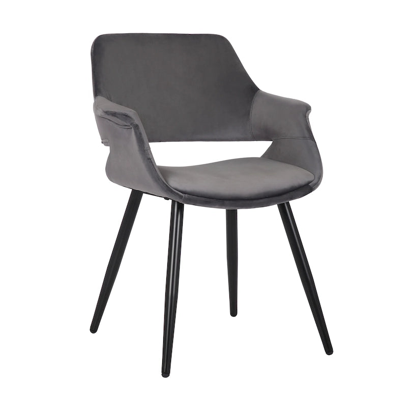 Velvet Mid-Century Dining Chair