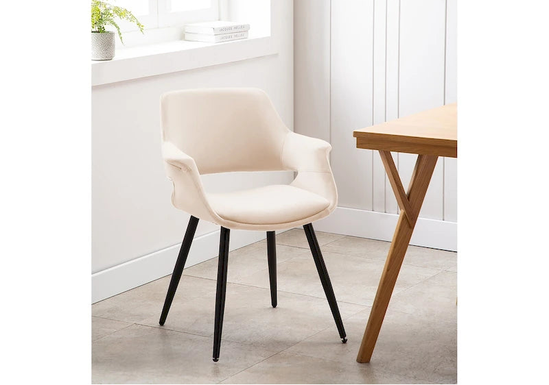 Porthos Home Fulco Velvet Mid-century Dining Chair