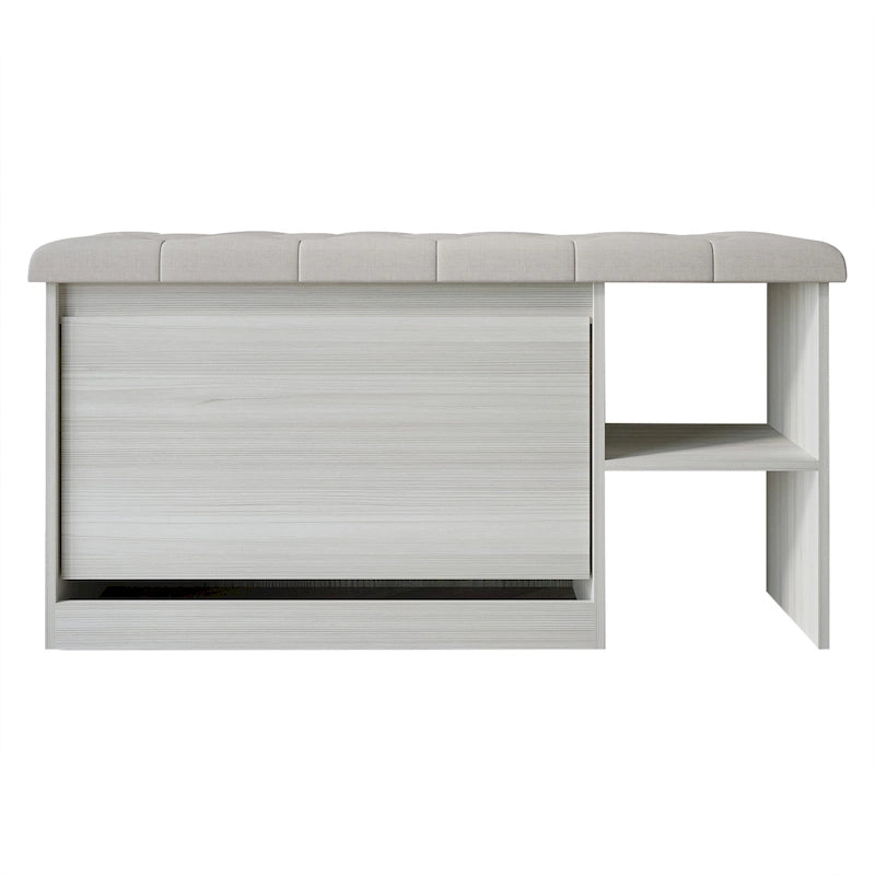 Multifunctional Flip-Drawer Storage Shoes Bench
