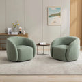 Set di 2 poltroncine imbottite moderne e glamour con braccioli, girevoli a 360 gradi