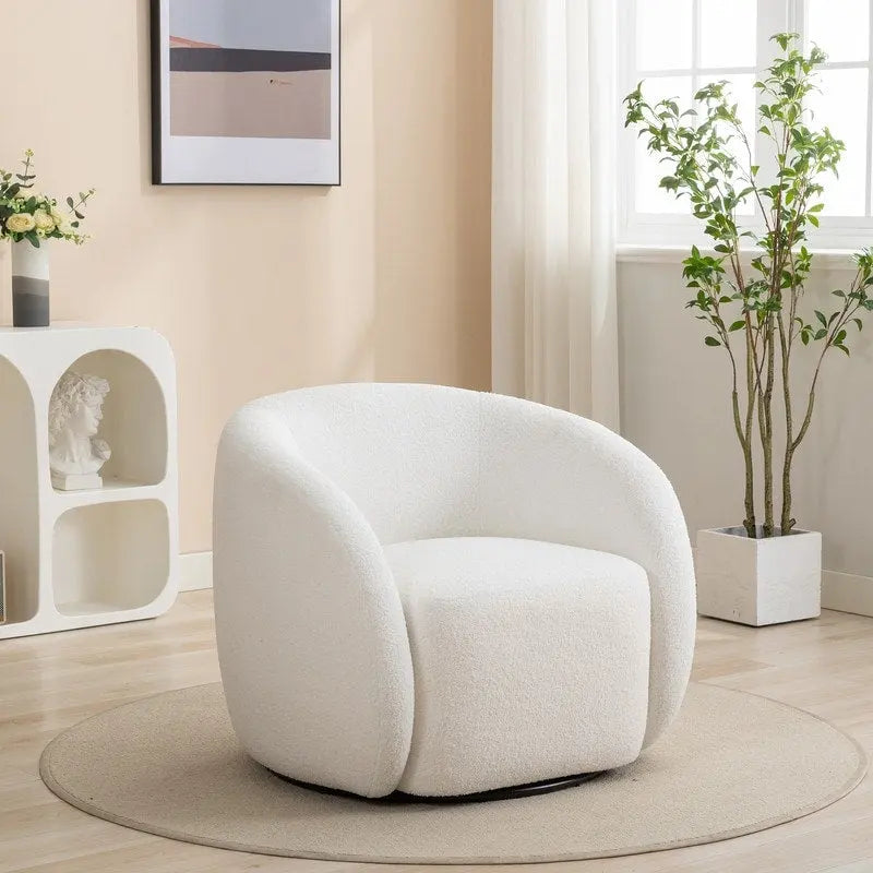 Set di 2 poltroncine imbottite moderne e glamour con braccioli, girevoli a 360 gradi
