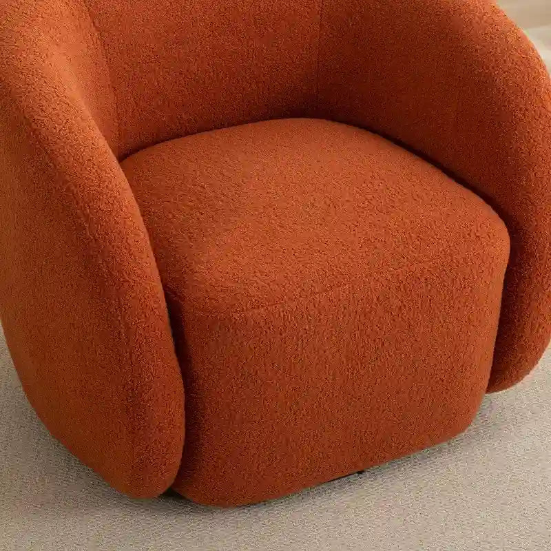 Set di 2 poltroncine imbottite moderne e glamour con braccioli, girevoli a 360 gradi
