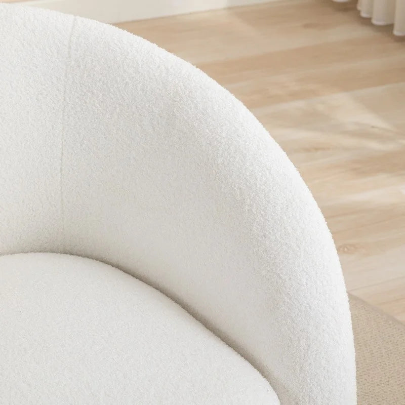Set di 2 poltroncine imbottite moderne e glamour con braccioli, girevoli a 360 gradi