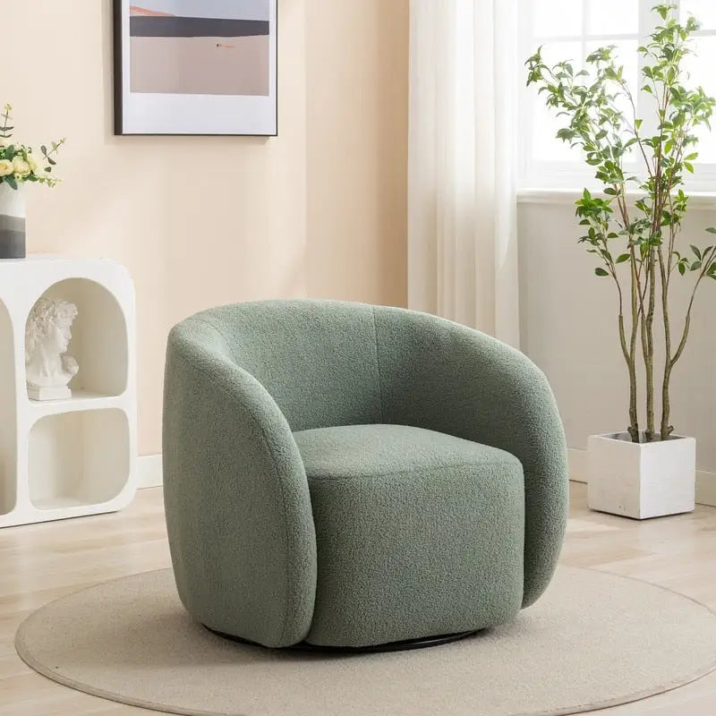 Set di 2 poltroncine imbottite moderne e glamour con braccioli, girevoli a 360 gradi