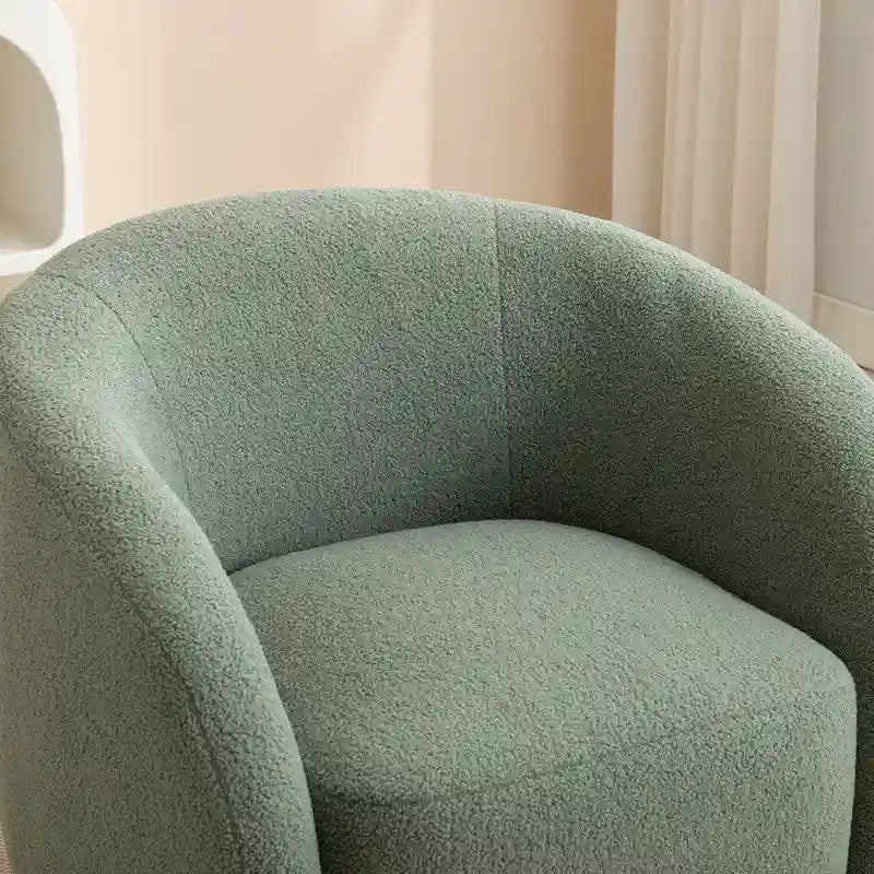Set di 2 poltroncine imbottite moderne e glamour con braccioli, girevoli a 360 gradi
