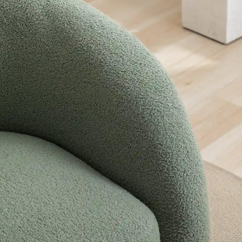 Set di 2 poltroncine imbottite moderne e glamour con braccioli, girevoli a 360 gradi
