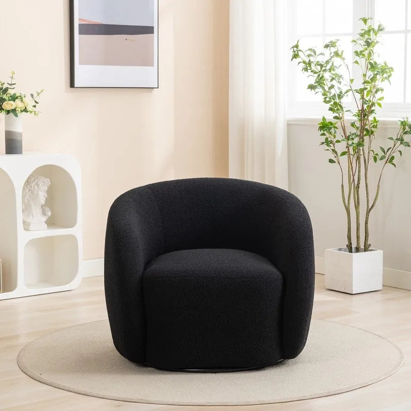 Set di 2 poltroncine imbottite moderne e glamour con braccioli, girevoli a 360 gradi