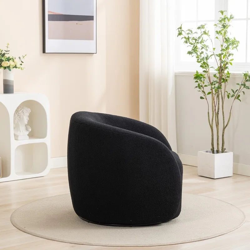Set di 2 poltroncine imbottite moderne e glamour con braccioli, girevoli a 360 gradi