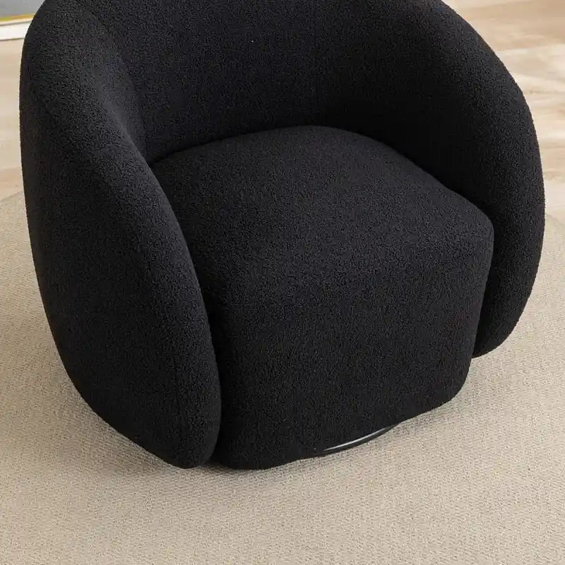 Set di 2 poltroncine imbottite moderne e glamour con braccioli, girevoli a 360 gradi