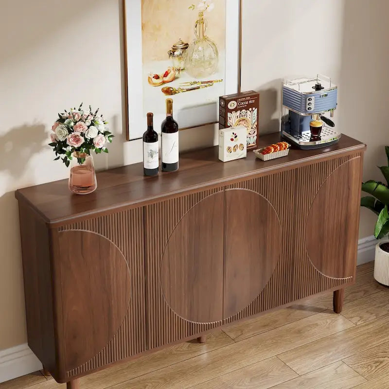 Modern Buffet Cabinet Sideboard with Storage - N/A