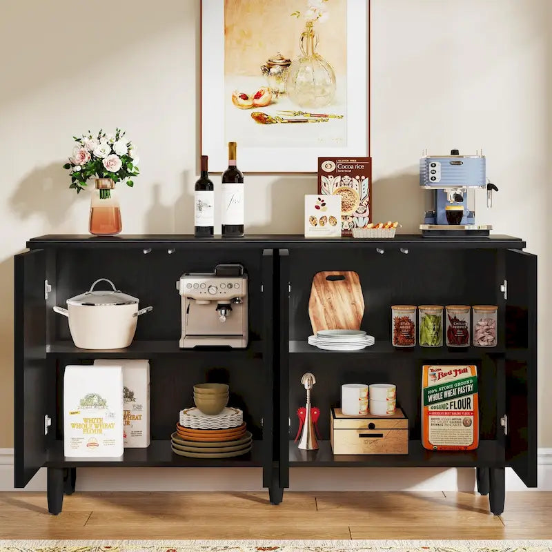 Modern Buffet Cabinet Sideboard with Storage - N/A