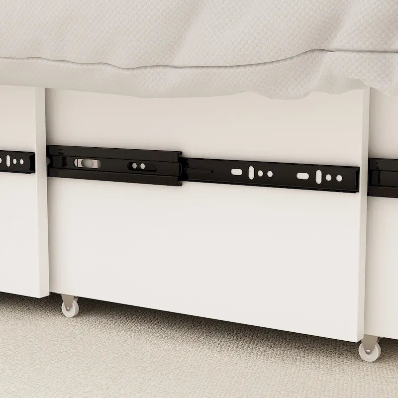Full Size Bed Cabinet Dresser Bed w/ Drawer Convert into Cube Cabinet