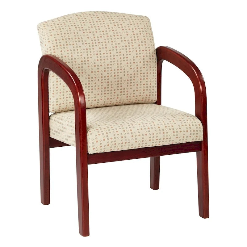 Cherry Finish Wood Visitor Chair