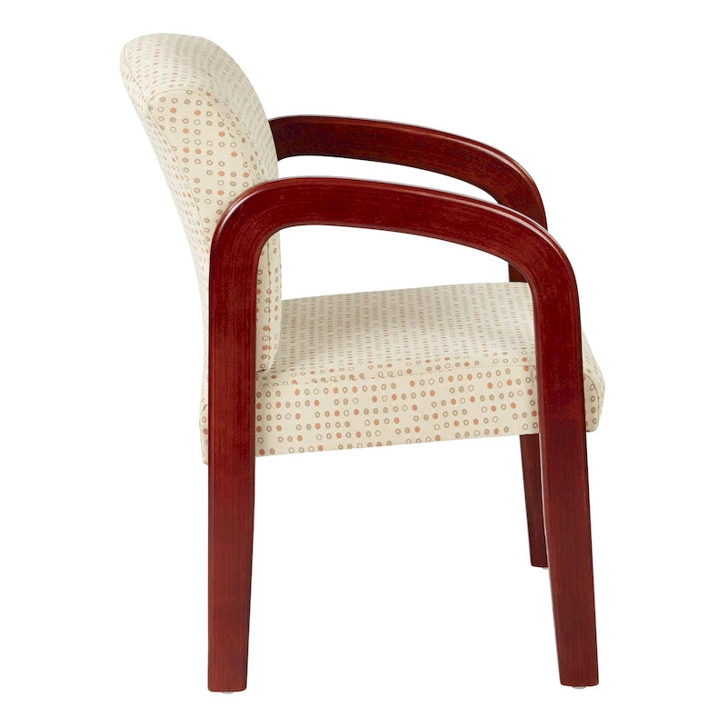 Cherry Finish Wood Visitor Chair