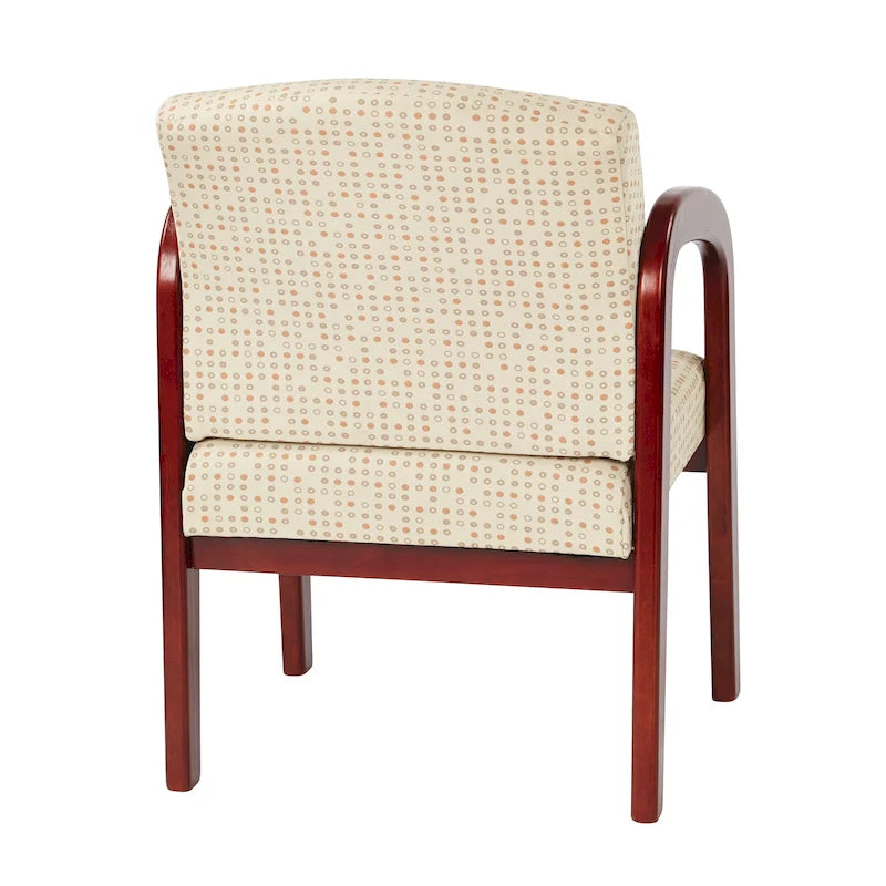 Cherry Finish Wood Visitor Chair