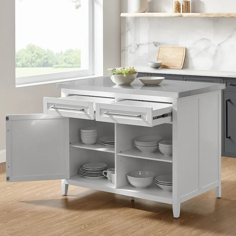 Stainless Steel Top Kitchen Island