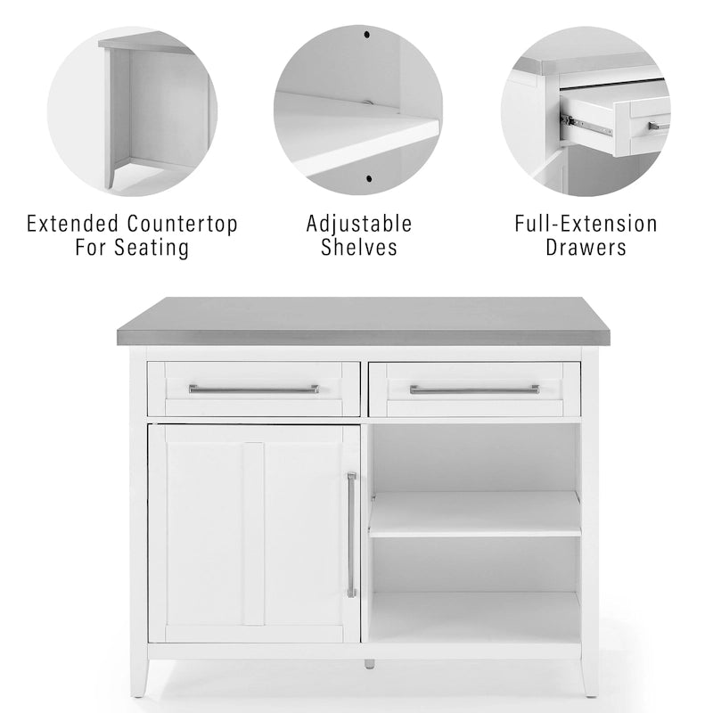 Stainless Steel Top Kitchen Island