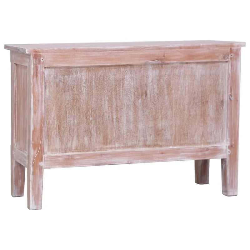 Sideboard with 2 Drawers Solid Mahogany Wood