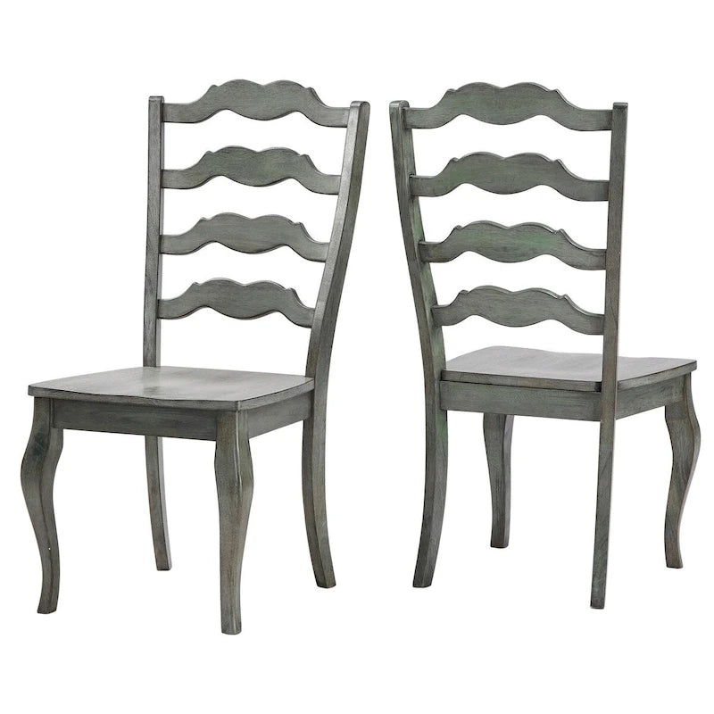 Ladder Back Dining Chair Set of 2