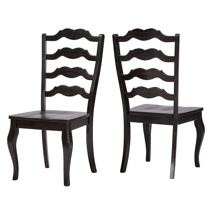 Ladder Back Dining Chair Set of 2