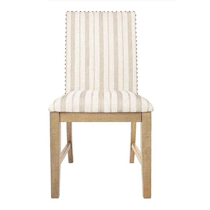 Upholstered Wood Apron Dining Chair Set of 2