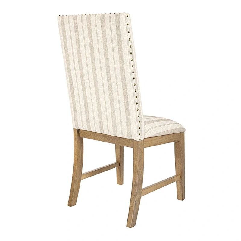 Upholstered Wood Apron Dining Chair Set of 2