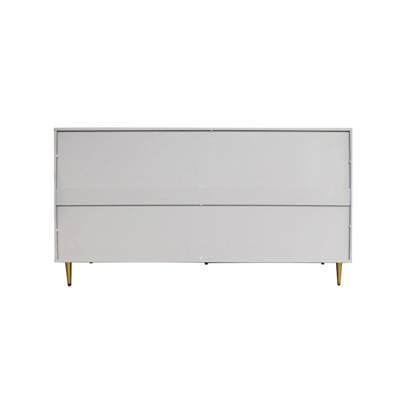 152,4 cm modernes Sideboard aus Holz mit blau-grauer Lackierung, 4 Türen und Stauraum