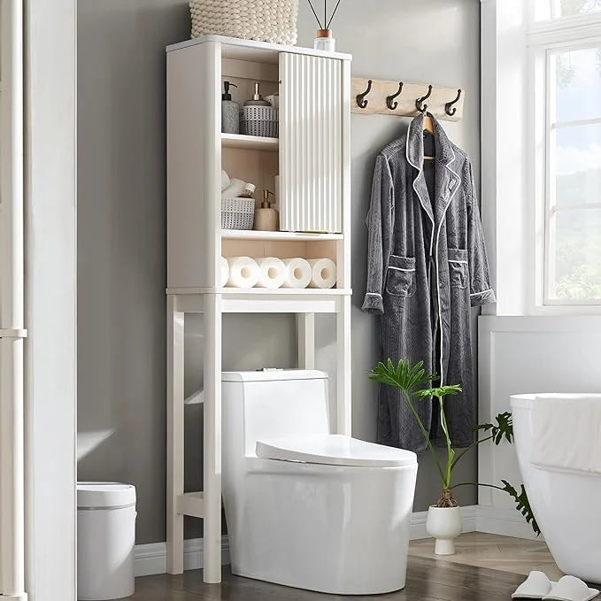 68 hoher moderner Toilettenaufsatzschrank, hoher platzsparender Holzschrank – N/A