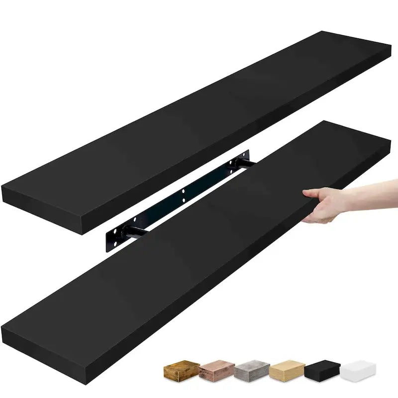 Long Floating Shelves for Wall Set of 2