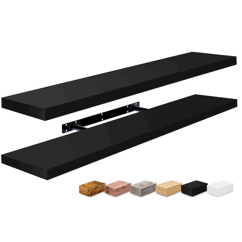 Long Floating Shelves for Wall Set of 2