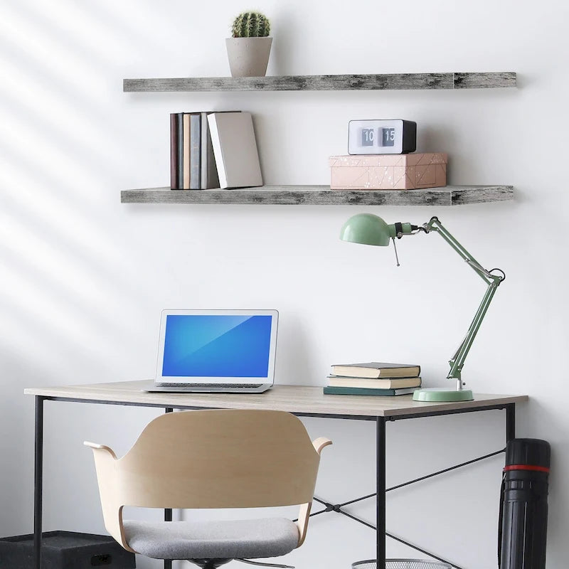 Long Floating Shelves for Wall Set of 2