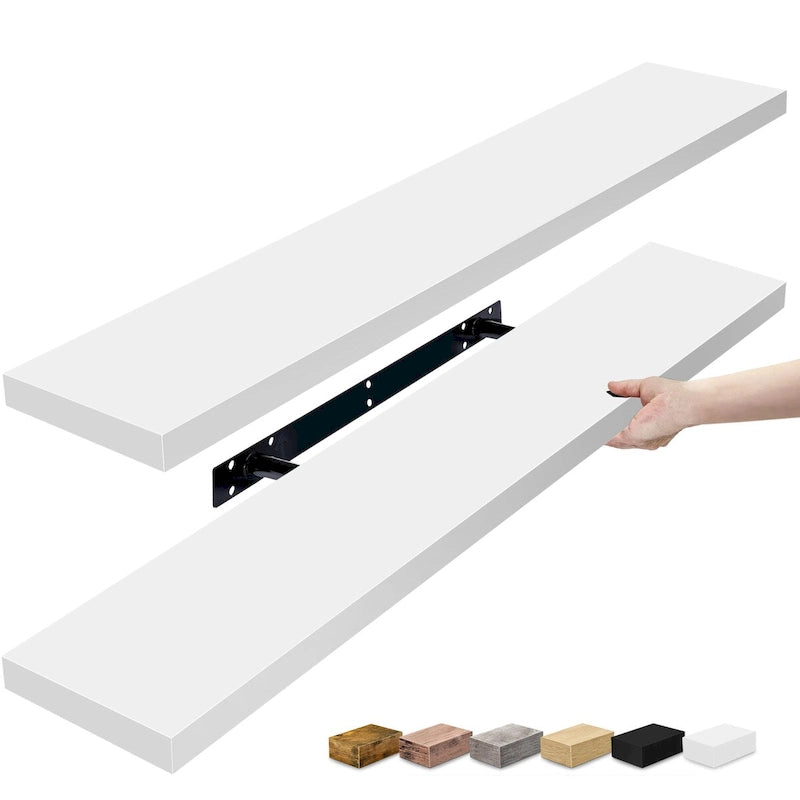 Long Floating Shelves for Wall Set of 2